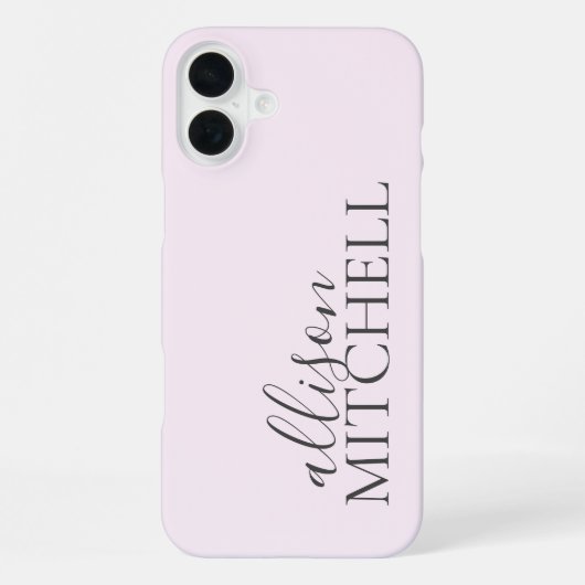 Minimale iPhone voor Script Calligraphy iPhone Hoesje (Achterkant)