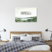 Minimale Islamitische Muurkunst – Soerae Rahman Ve Canvas Afdruk (Insitu (Slaapkamer))