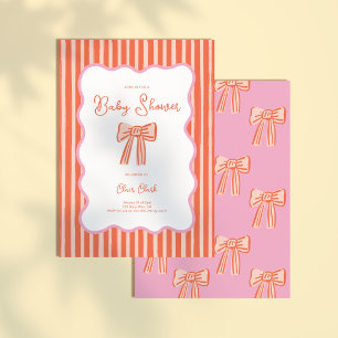 Minimale Italiaanse baby shower-uitnodiging voor m Kaart