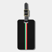 Minimale Italiaanse vlag Bagagelabel (Voorkant verticaal)
