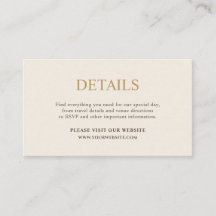 Minimale Ivoren & Gouden Trouwkaart