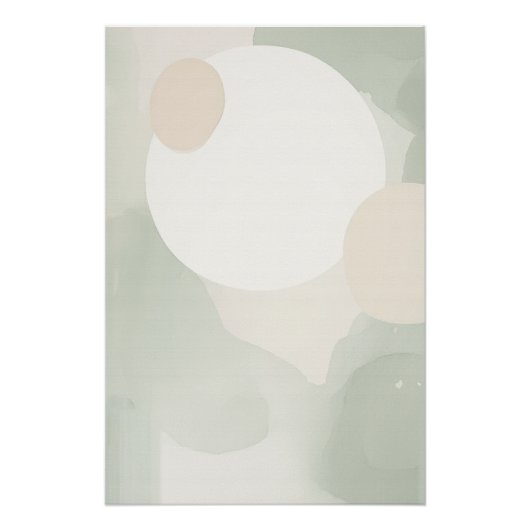 Minimale Japandi Abstracte muurkunst print Perfect Poster (Voorkant)