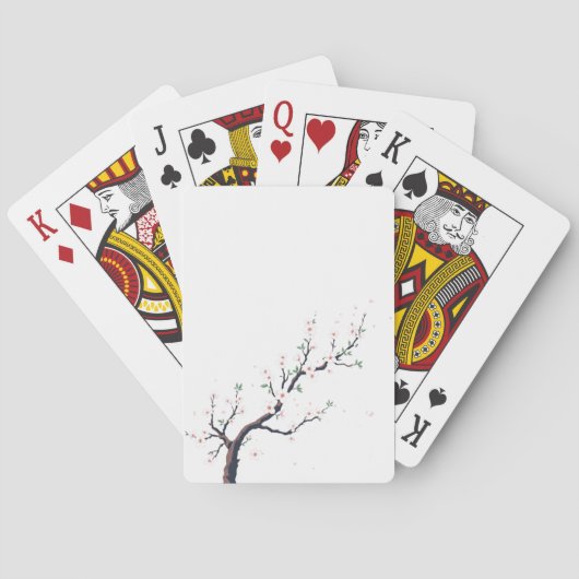 Minimale Japanse tak Pokerkaarten (Achterkant)