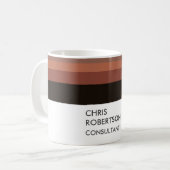 Minimale Jouw naam toevoegen Modern Koffiemok (Voorkant links)