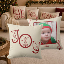Minimale Joy Grafische Familie Foto Kerstcadeau