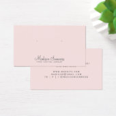 Minimale juwelen Kaarten Blush Pink Visitekaartje (Bureau)