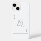 Minimale K Case-Mate iPhone Case (Achterkant)