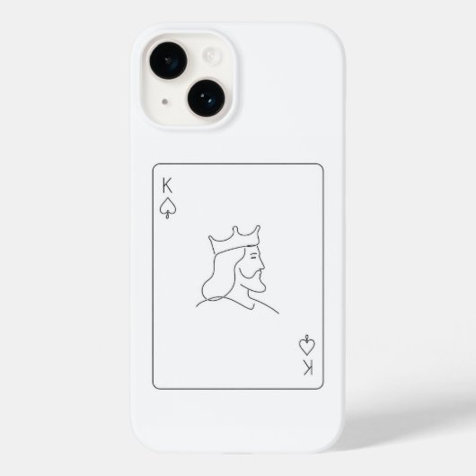 Minimale K Case-Mate iPhone Case (Achterkant)