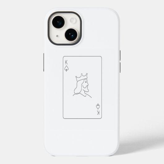 Minimale K Case-Mate iPhone Case (Achterkant)