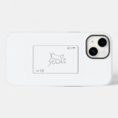 Minimale K Case-Mate iPhone Case (Achterkant (horizontaal))