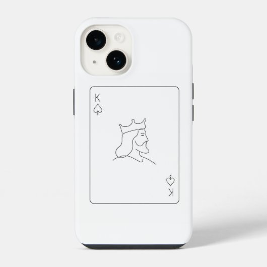 Minimale K iPhone Hoesje (Achterkant)