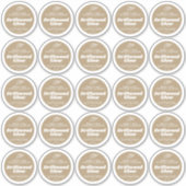 Minimale kaars bruin drijfhout label blad 25 (Voorkant)