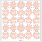 Minimale kaars koraal label blad 25 (Vel)