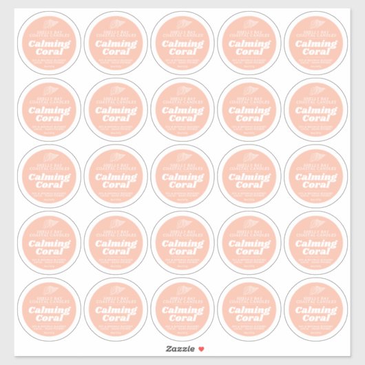 Minimale kaars koraal label blad 25 (Vel)