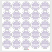 Minimale kaars lavendel paarse label blad 25 (Vel)