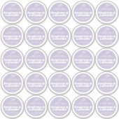 Minimale kaars lavendel paarse label blad 25 (Voorkant)