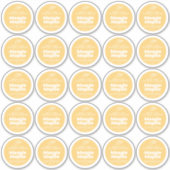 Minimale kaars mango geel label blad 25 (Voorkant)