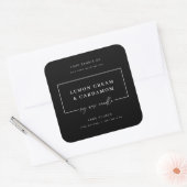 Minimale Kaars Sticker Zakelijke Product Pot Label (Envelop)