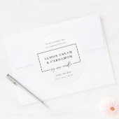 Minimale Kaarsblik Sticker Zakelijke Product Label (Envelop)