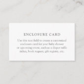 Minimale Kaart Baby shower behuizing (Voorkant)