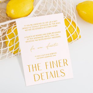 Minimale Kaart Eenvoudige roze en gele behuizing