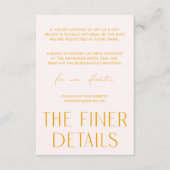 Minimale Kaart Eenvoudige roze en gele behuizing (Voorkant)