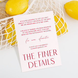 Minimale Kaart Eenvoudige roze en magenta behuizin