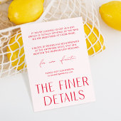 Minimale Kaart Eenvoudige roze en magenta behuizin