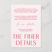 Minimale Kaart Eenvoudige roze en magenta behuizin (Voorkant)