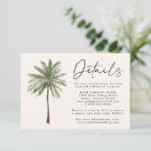 Minimale Kaart met details over palmweduwen (Staand voorkant)