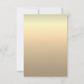 Minimale Kaart met een blauwe bruiloft RSVP (Achterkant)