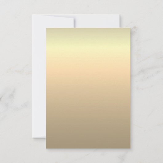 Minimale Kaart met een blauwe bruiloft RSVP (Achterkant)