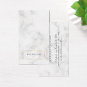 Minimale Kaart met witte marmer Gold-beeldscherm (Bureau)