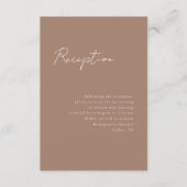 Minimale Kaart Script Reception Enclosure (Voorkant)