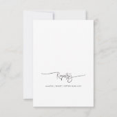 Minimale Kaart van de Partij van de Baby shower G4 (Achterkant)