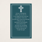 Minimale Kaart van de Schrift Celtic Prayer van de (Achterkant)