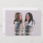 Minimale Kaart van het Bridesmaid-voorstel van de  (Voorkant)