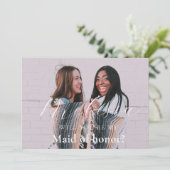 Minimale Kaart van het Bridesmaid-voorstel van de  (Staand voorkant)