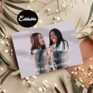 Minimale Kaart van het Bridesmaid-voorstel van de