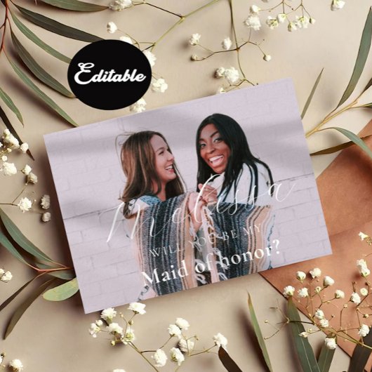 Minimale Kaart van het Bridesmaid-voorstel van de