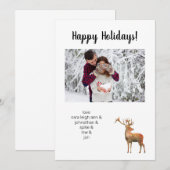 Minimale Kaart voor Deer & Photo Holiday (Voorkant / Achterkant)