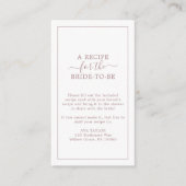 Minimale Kaart voor Gold Recipe-aanvraagbehuizing  (Voorkant)