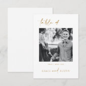 Minimale Kaart voor het taboenummer van foto's (Voorkant / Achterkant)