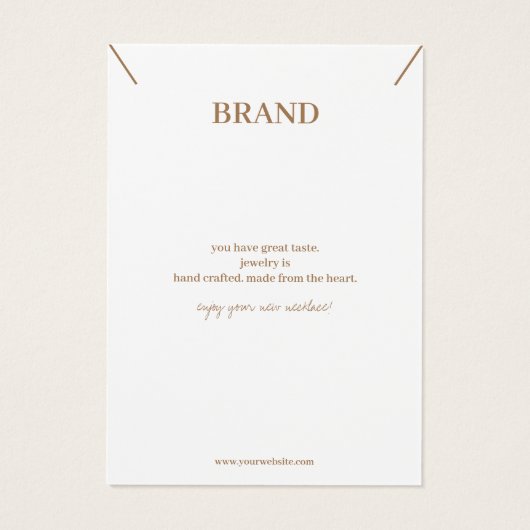 Minimale Kaart voor het weergeven van juwelen in p (Achterkant)