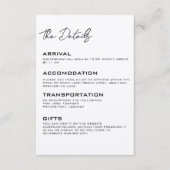 Minimale Kaart voor huwelijksgegevens (Voorkant)