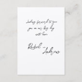 Minimale Kaart voor huwelijksgegevens (Achterkant)