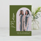 Minimale Kaart voor modern Bridesmaid-voorstel (Staand voorkant)