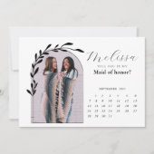 Minimale Kaart voor moderne Arch Bridesmaid-voorst (Voorkant)