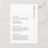 Minimale Kaart voor moderne detailgegevens (Voorkant)