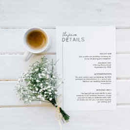 Minimale Kaart voor moderne detailgegevens